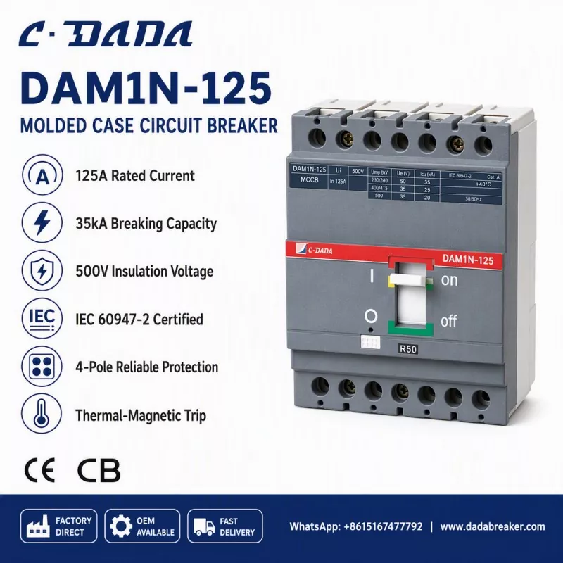 ഉപ-വിതരണ സമഗ്രത ഉറപ്പാക്കുന്നു: C·DADA DAM1N-125 MCCB സൊല്യൂഷൻ